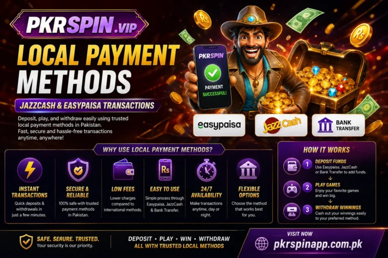 PKRSPIN Local Payment Methods